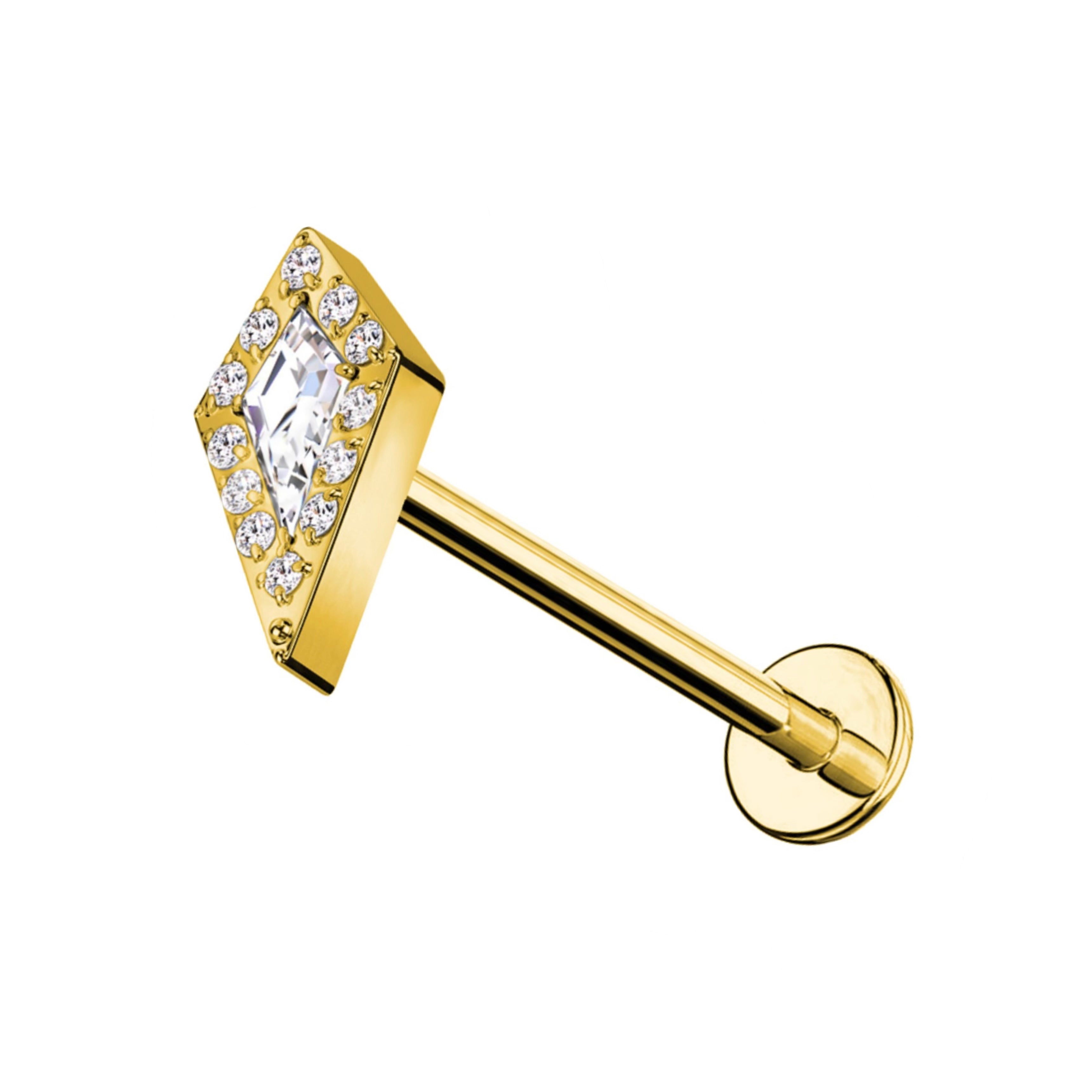 Piercing Scudo con Zircone