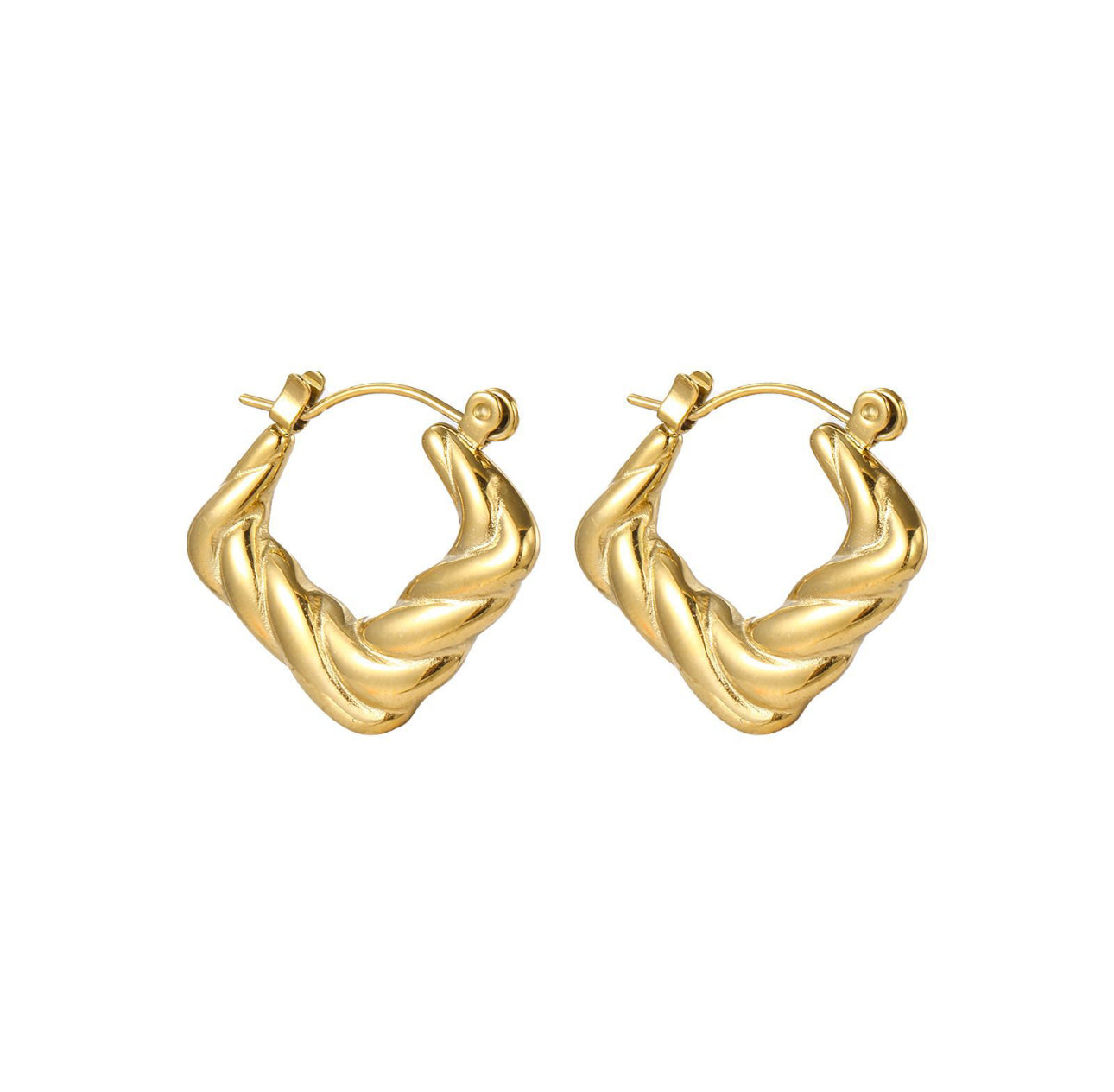 STOP&GO-Orecchini quadrati crosson