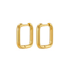 STOP&GO-Orecchini Hoop Quadrato