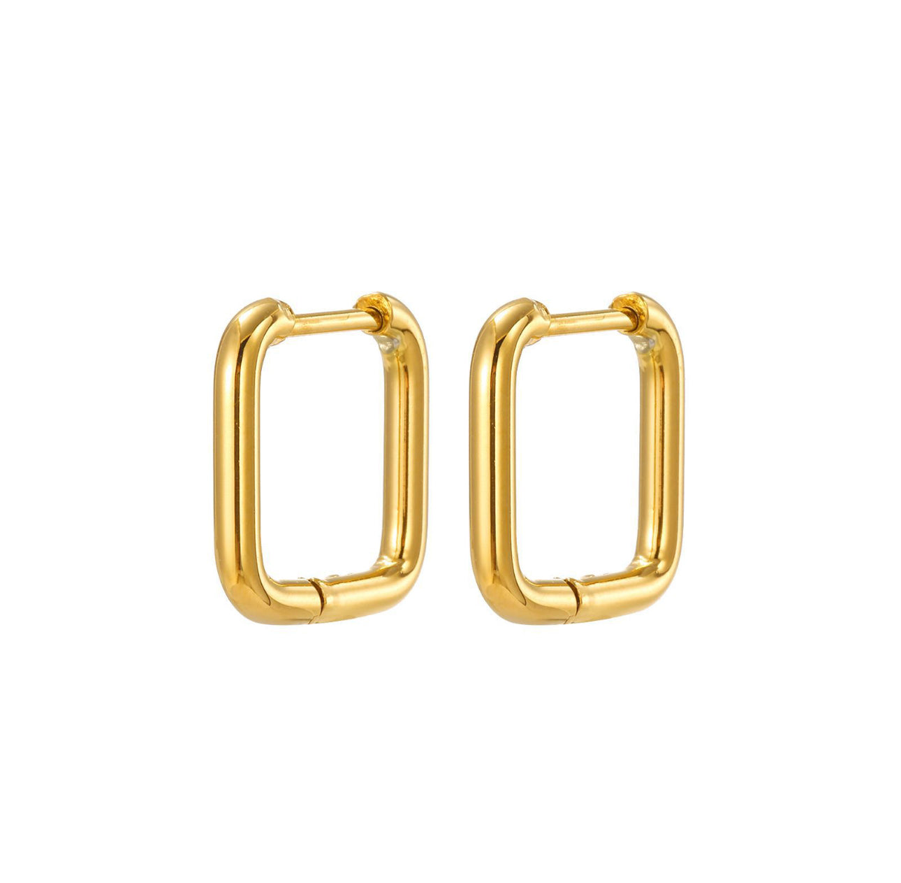 STOP&GO-Orecchini Hoop Quadrato