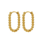 STOP&GO-Orecchini infinity ball mini ovale