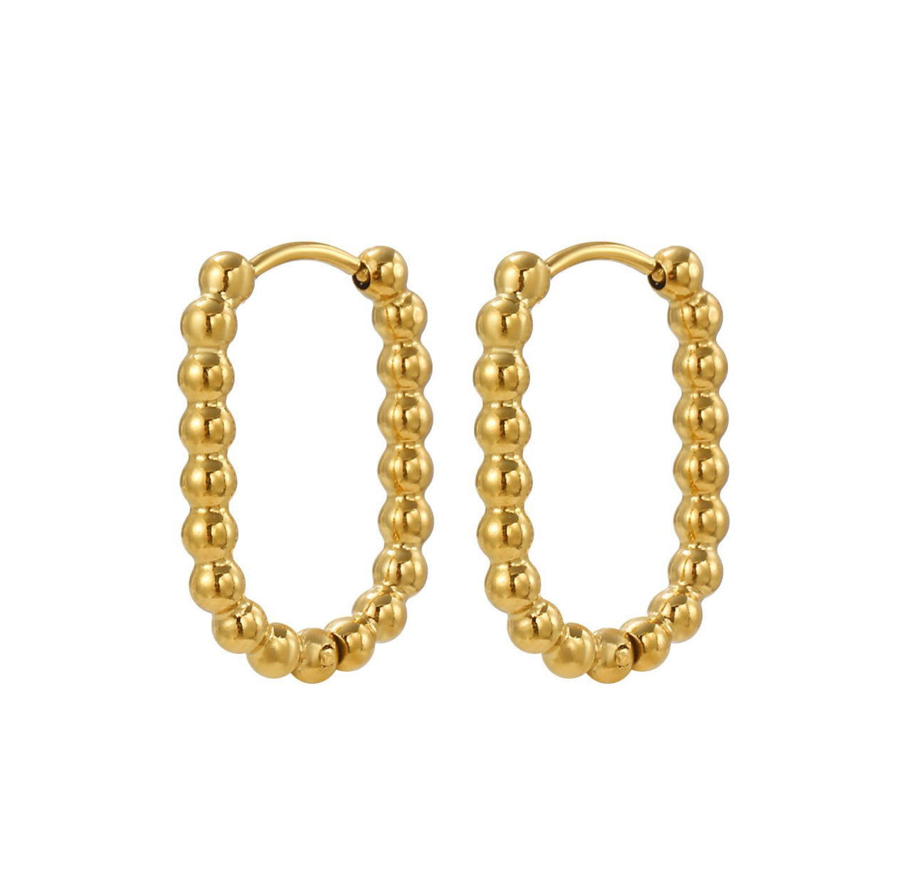 STOP&GO-Orecchini infinity ball mini ovale