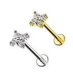 Piercing Fiore con 4 petali