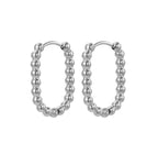STOP&GO-Orecchini infinity ball mini ovale