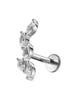 Piercing Fogli con zirconi