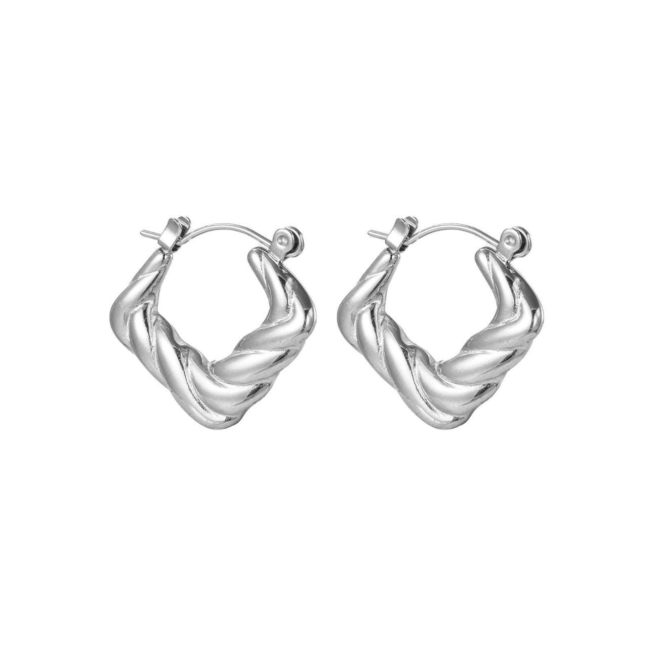 STOP&GO-Orecchini quadrati crosson