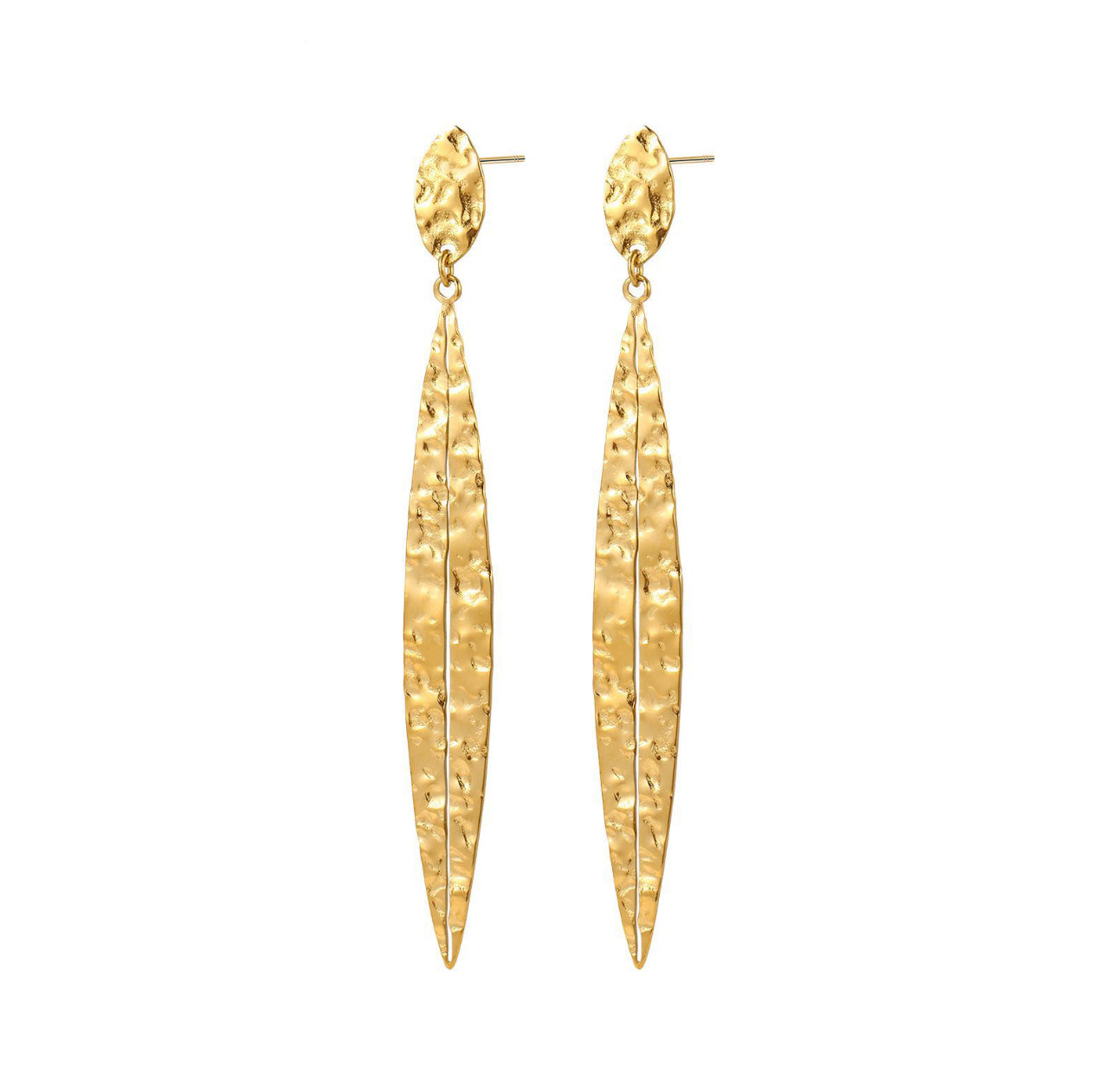 STOP&GO-Orecchini Foglia Allungata