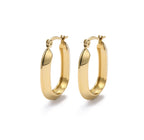 STOP&GO-Orecchini ovale lineare