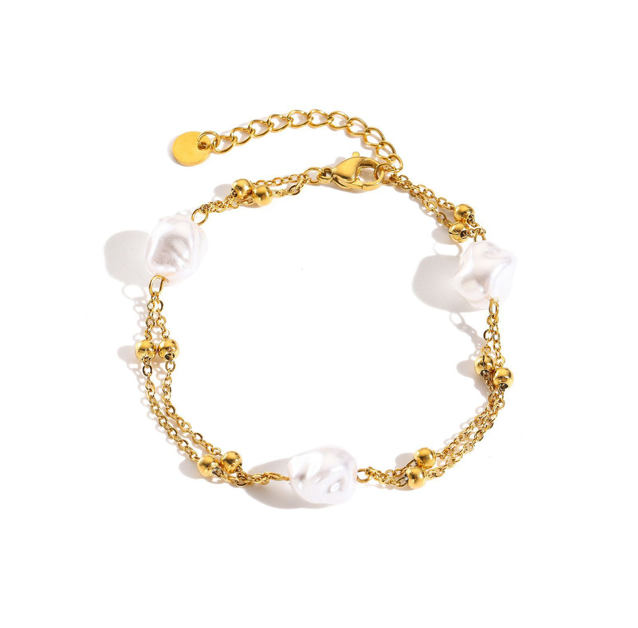 STOP&GO-Bracciale perle irregolari