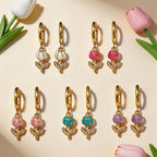 Orecchini Hoop Tulipano Pastel