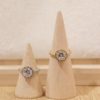 Anello solitario regolabile