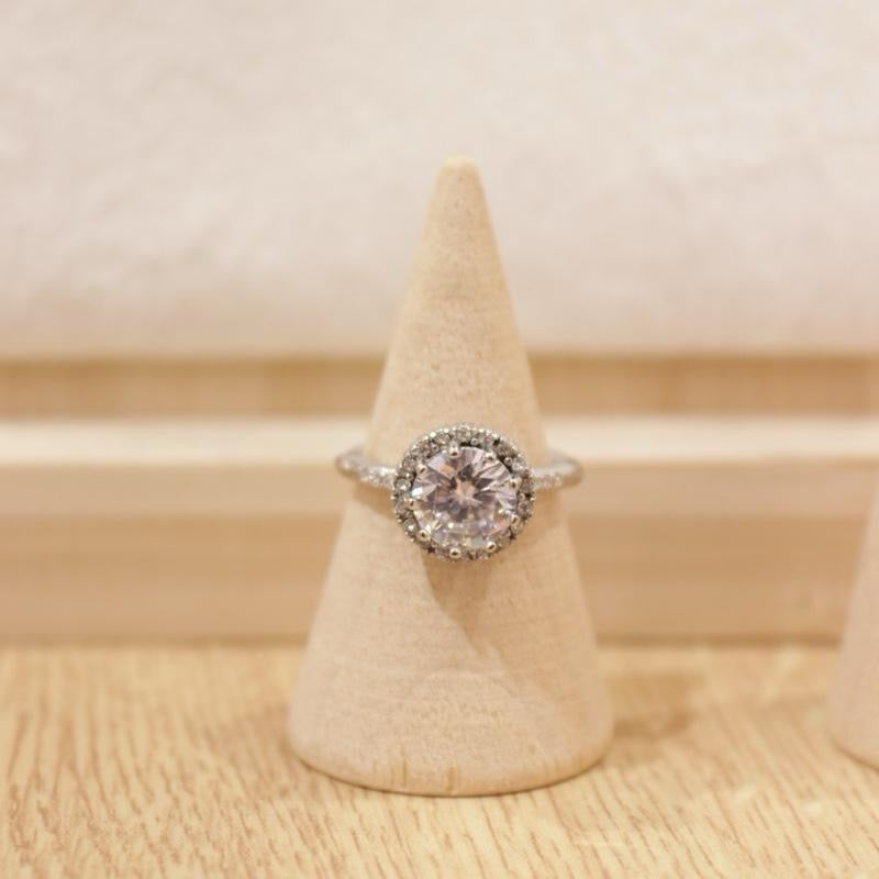 Anello solitario regolabile