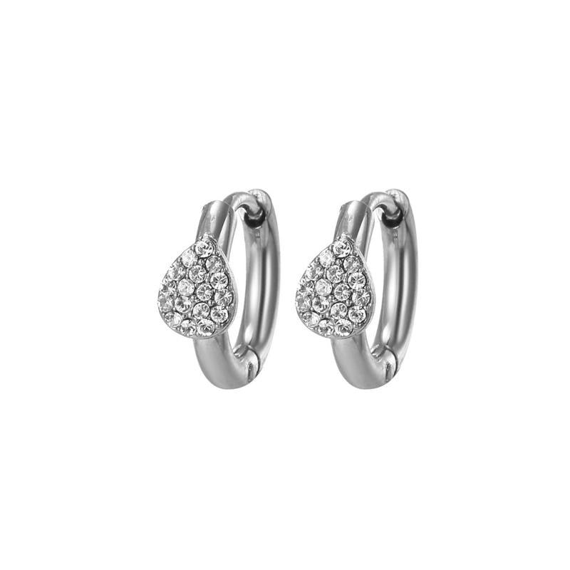 Orecchini Hoop mini goccia