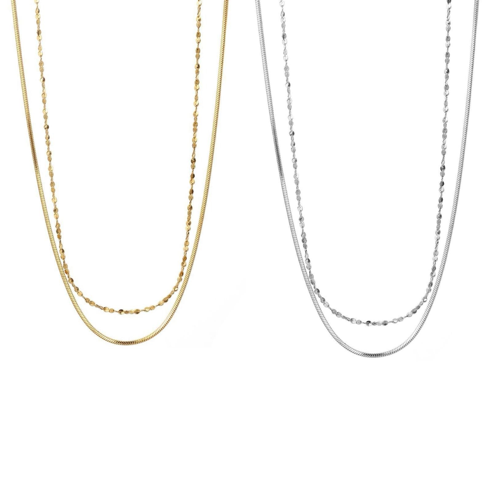 Collana catena doppia