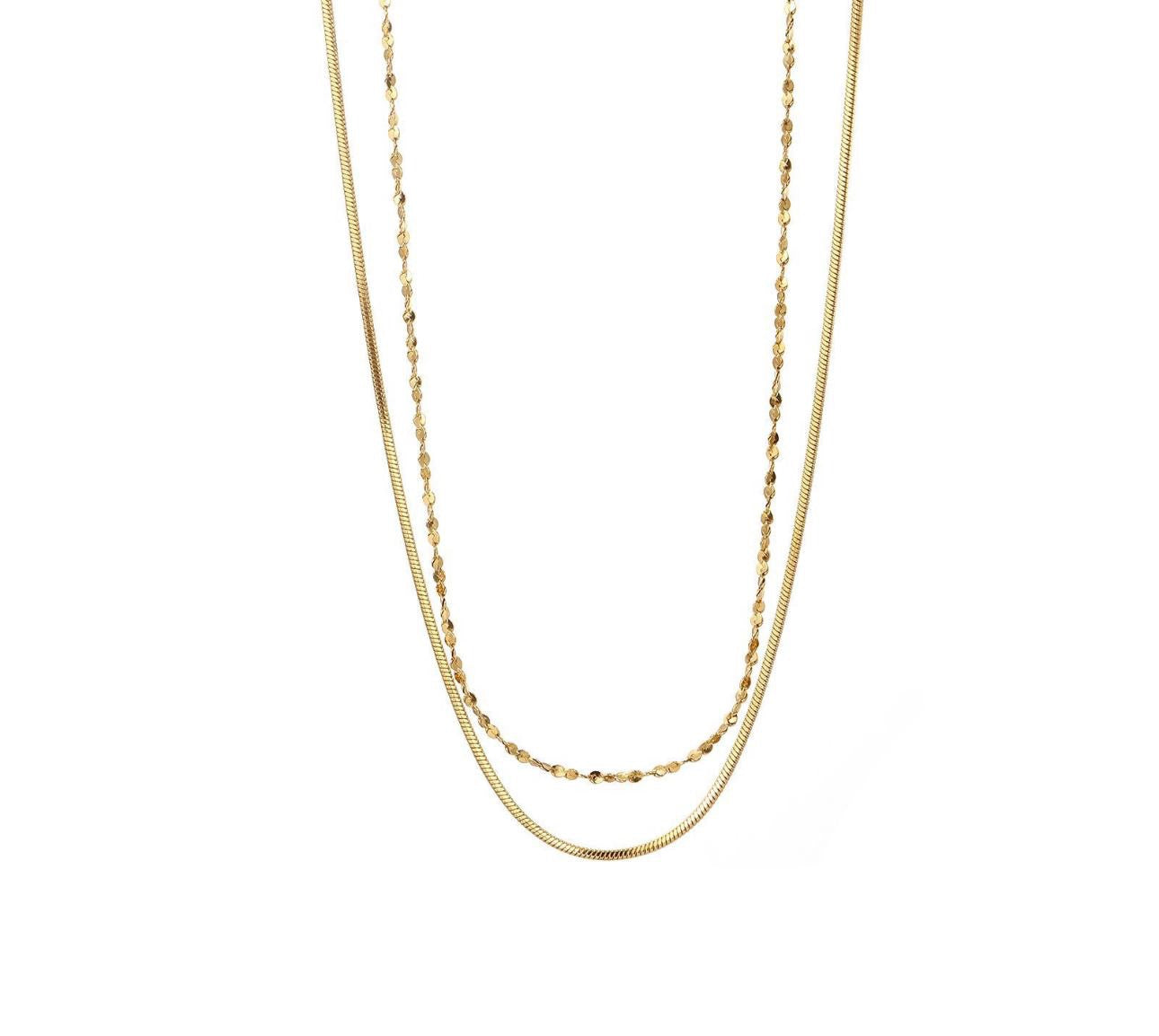 Collana catena doppia