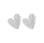 Orecchini cuore asimmetrico