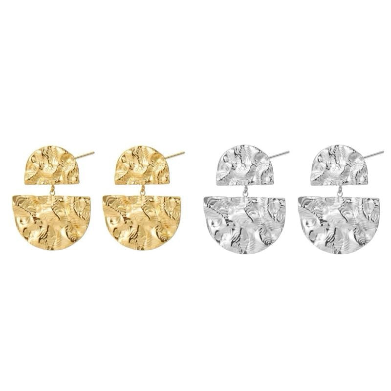 Orecchini Maxi eco - double semi cerchio