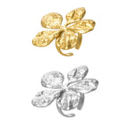 Anello petalo martellato