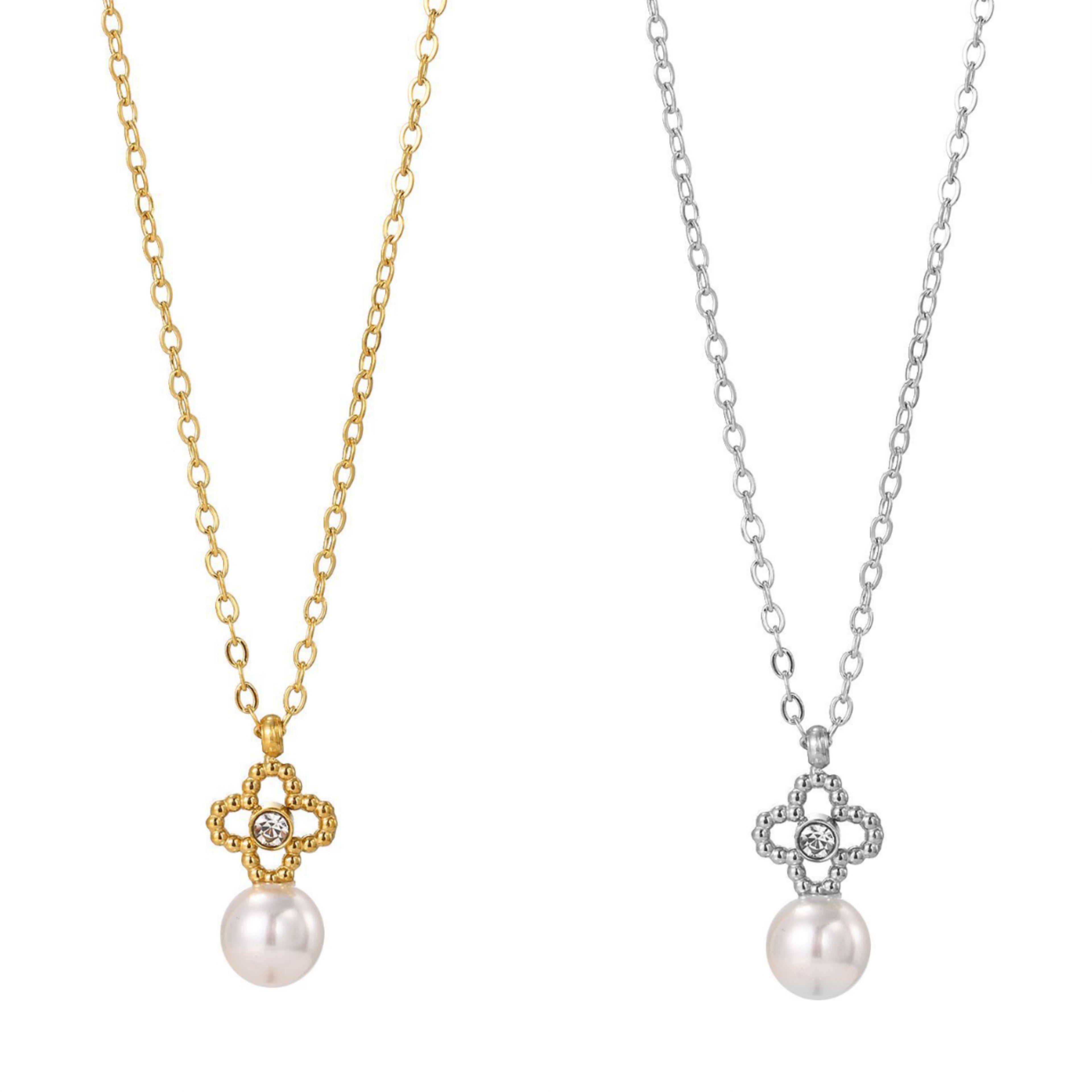 STOP&GO-Collana perla cadente