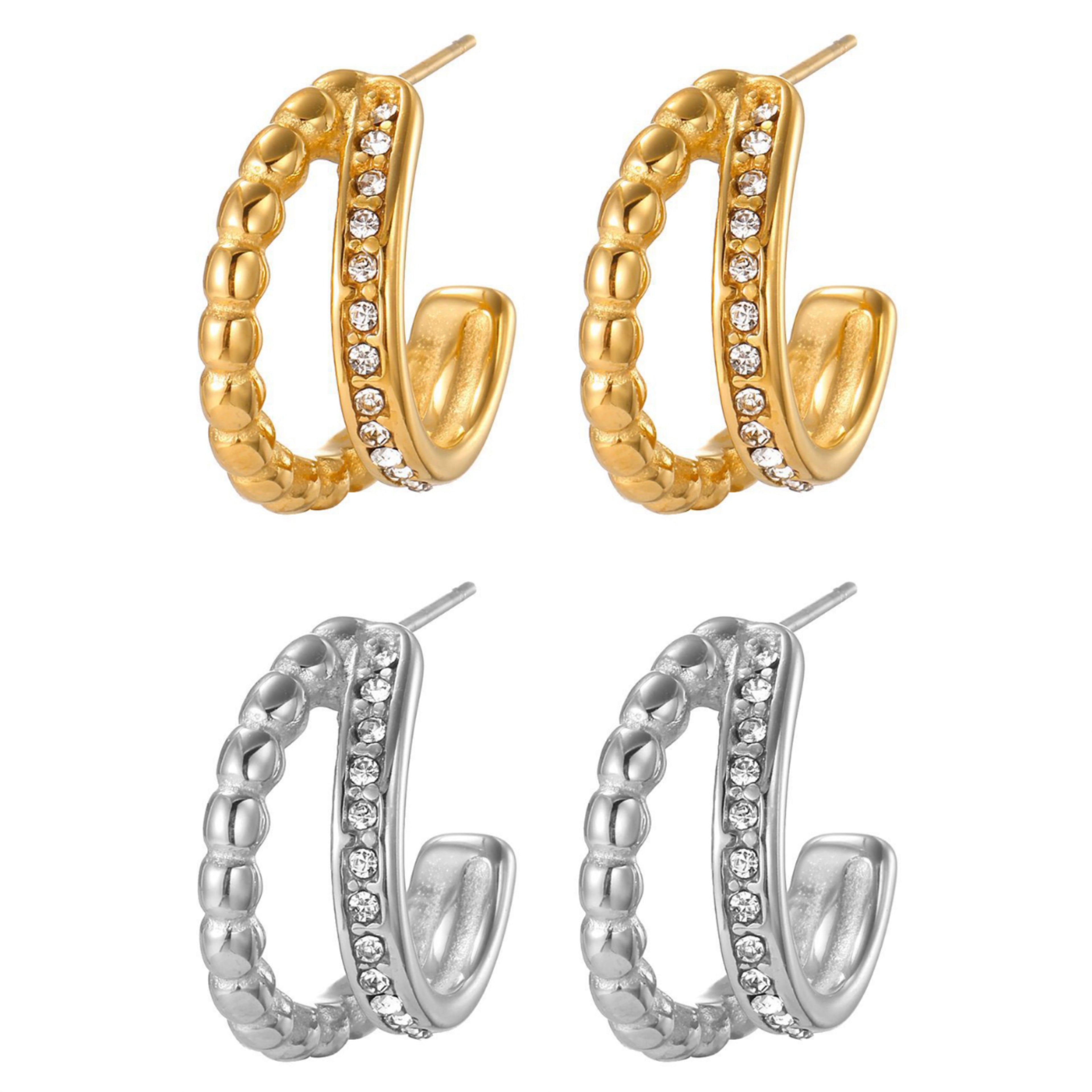 STOP&GO-Orecchini spark semicerchio