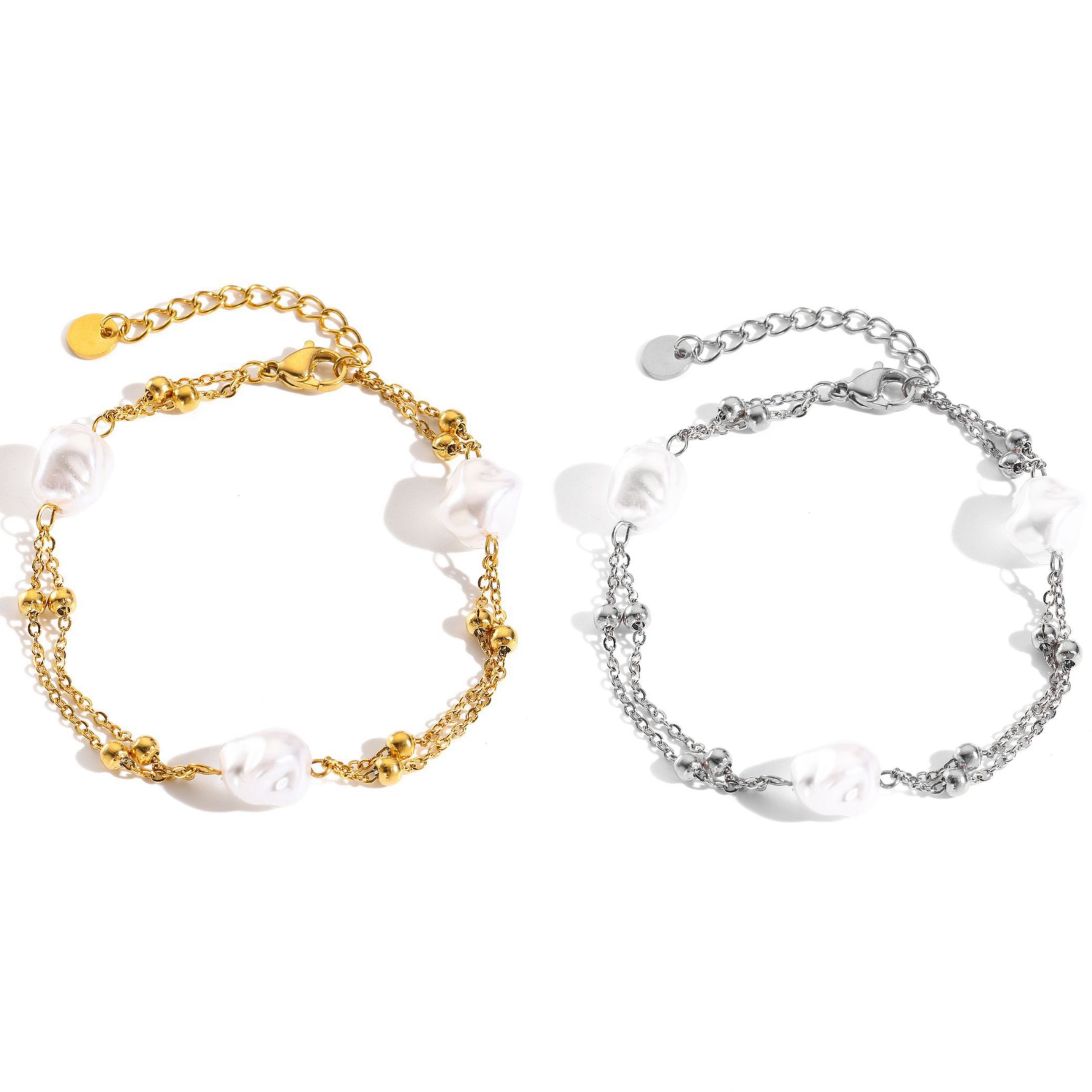 STOP&GO-Bracciale perle irregolari