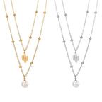 STOP&GO-Collana doppia cactus e perla