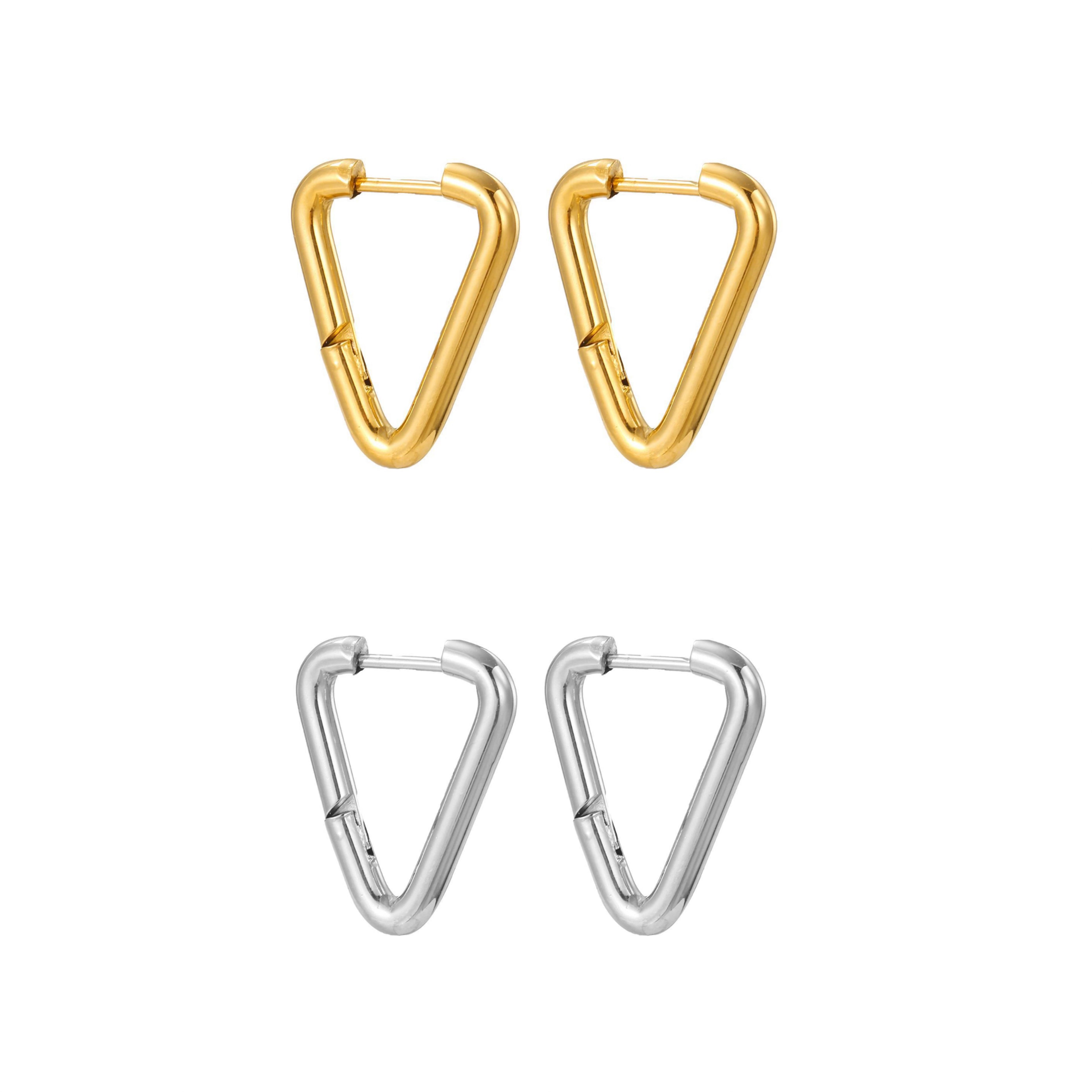 STOP&GO-Orecchini Hoop Triangolo