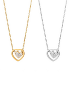 STOP&GO-Collana White Double love