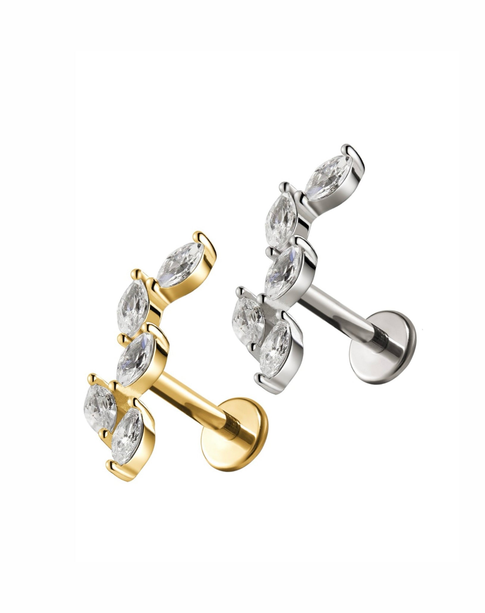 Piercing Fogli con zirconi