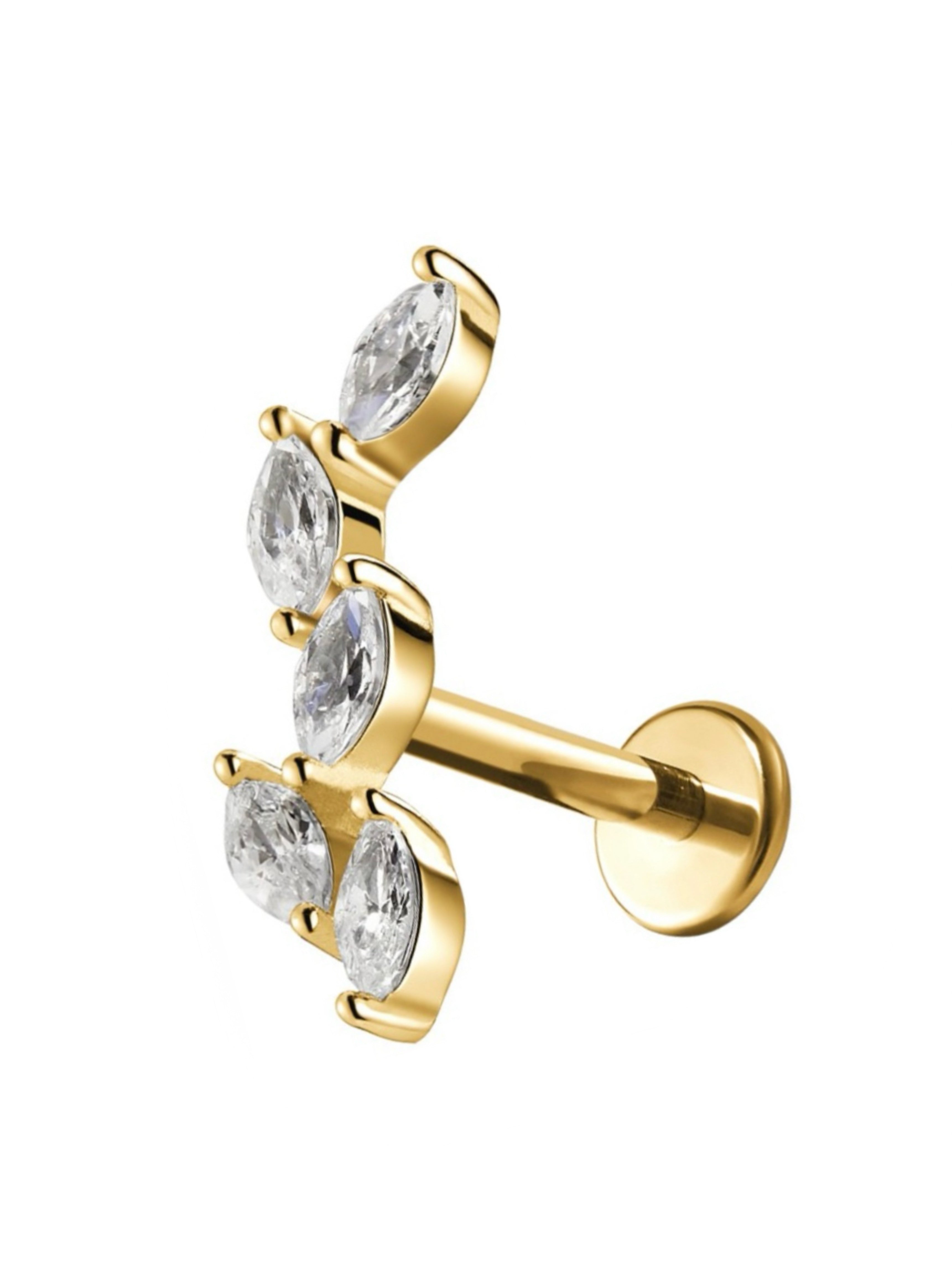 Piercing Fogli con zirconi