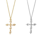 Collana Croce Zircone Ovale