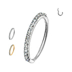 Piercing Cerchio con Zircone