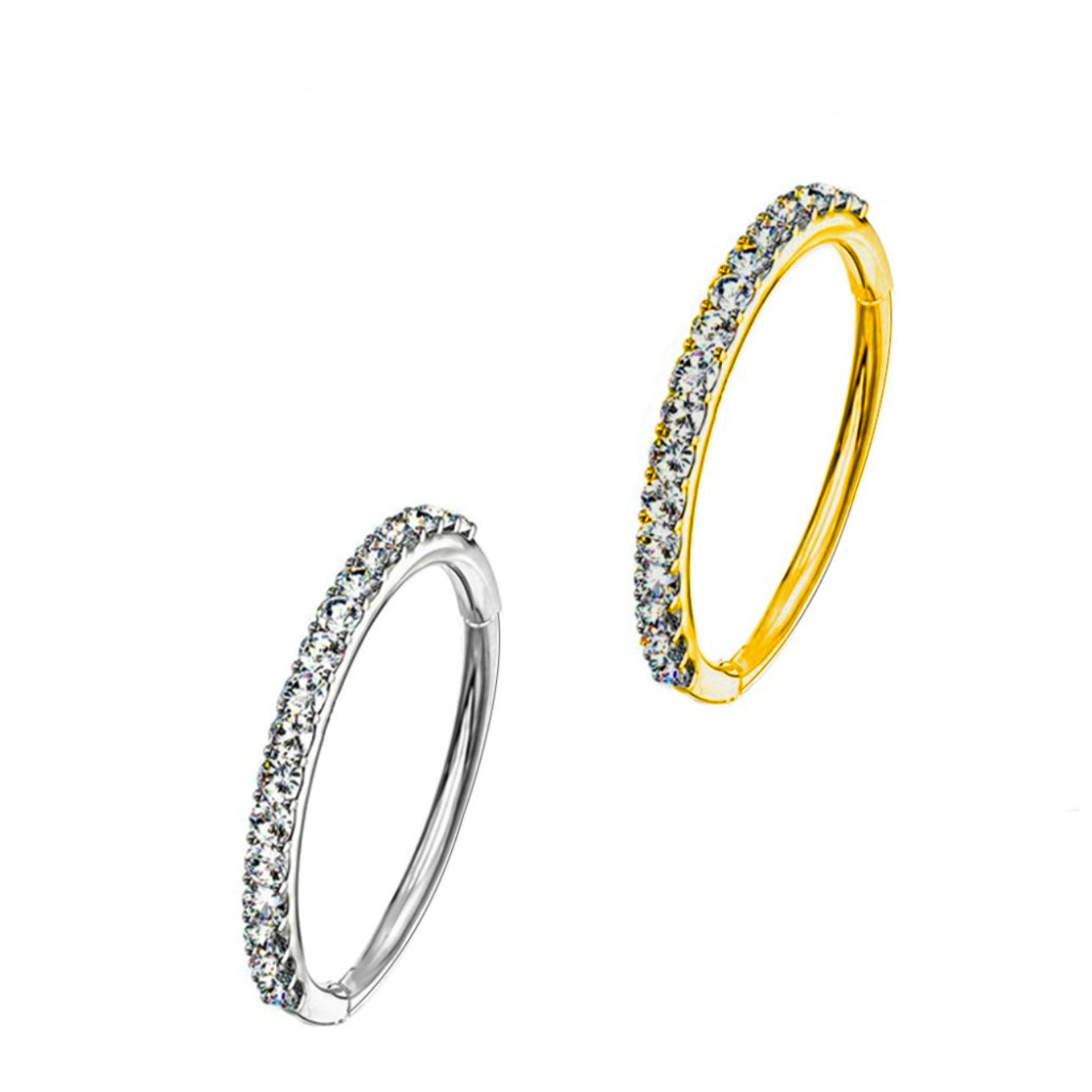 Piercing Cerchio con Zircone