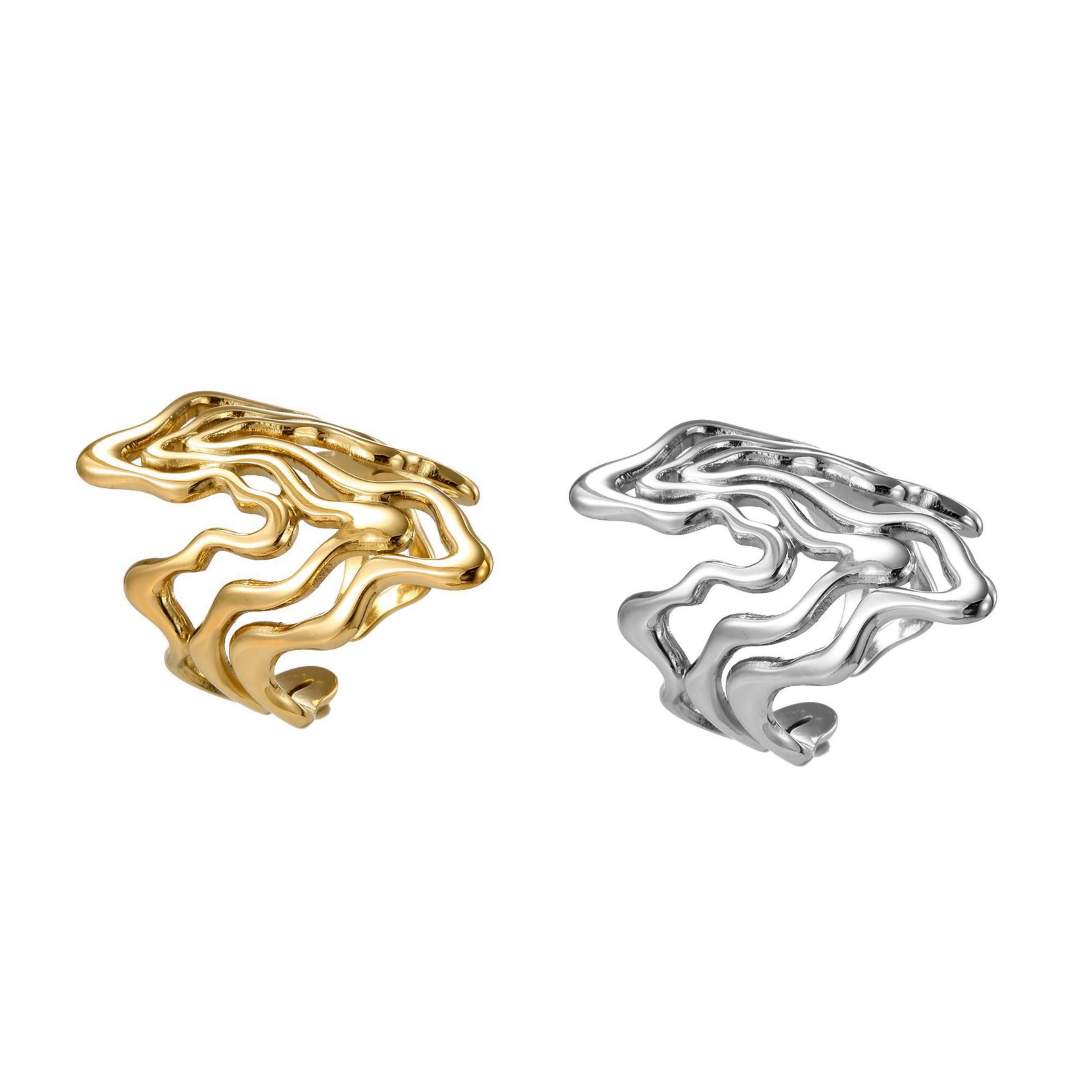 Anello Fascia ondulata