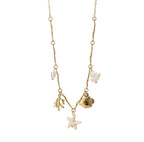 Collana Multicharm Stella Marina White