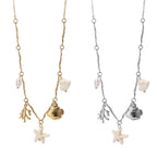 Collana Multicharm Stella Marina White