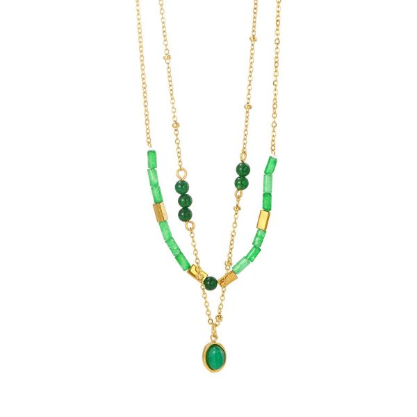 Collana Doppia con Pietre Naturali