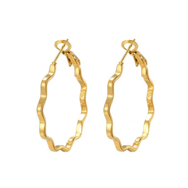Orecchini Cerchio Ondulato