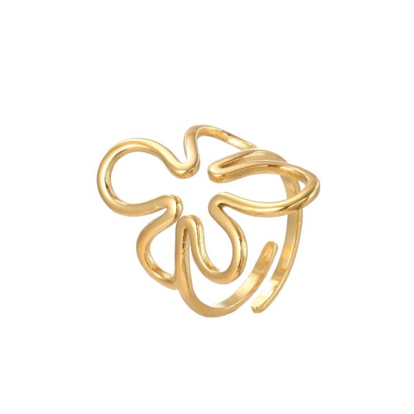 Anello fiore stilizzato