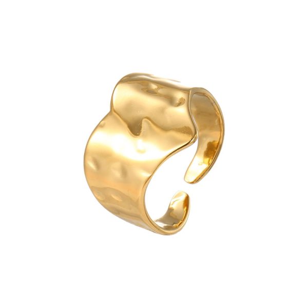 Anello a fascia martellata