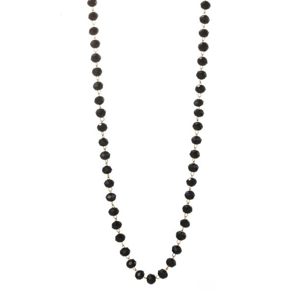 Collana filo di pietre naturali nere