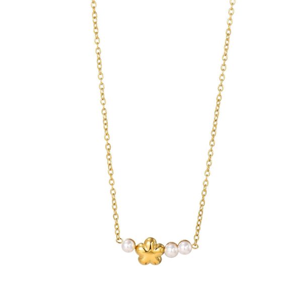 Collana fiore e perle