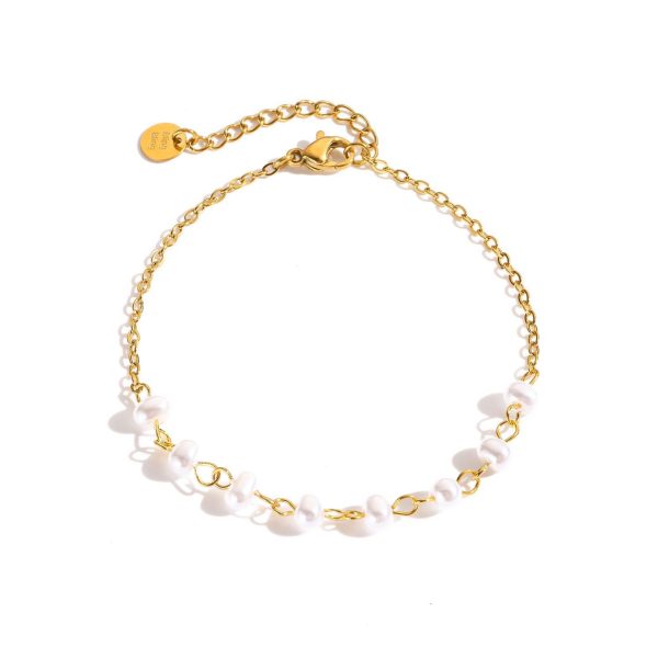 Bracciale catena con perla