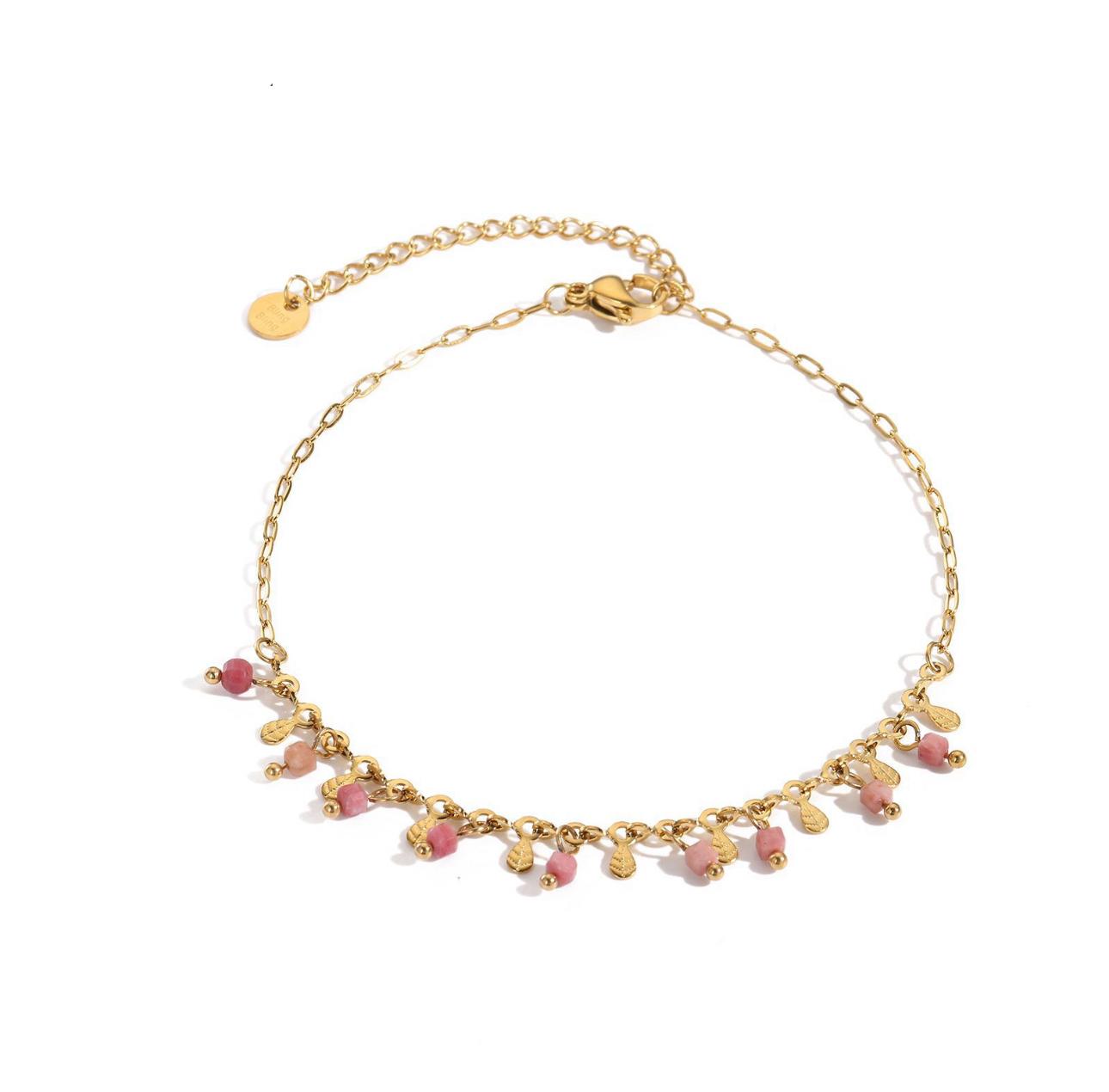 cavigliera con pietre naturali