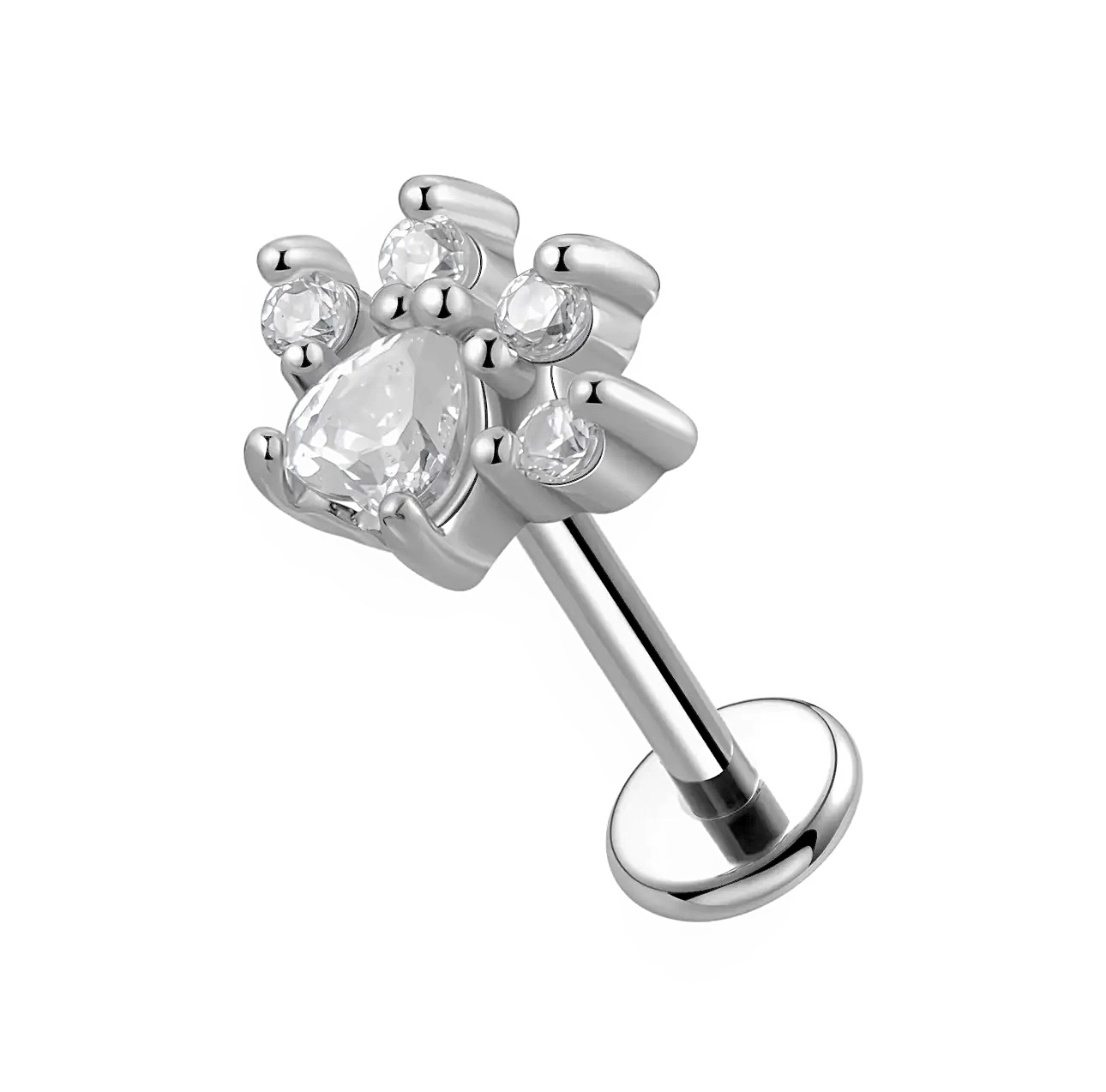 Piercing Labret con Zampa