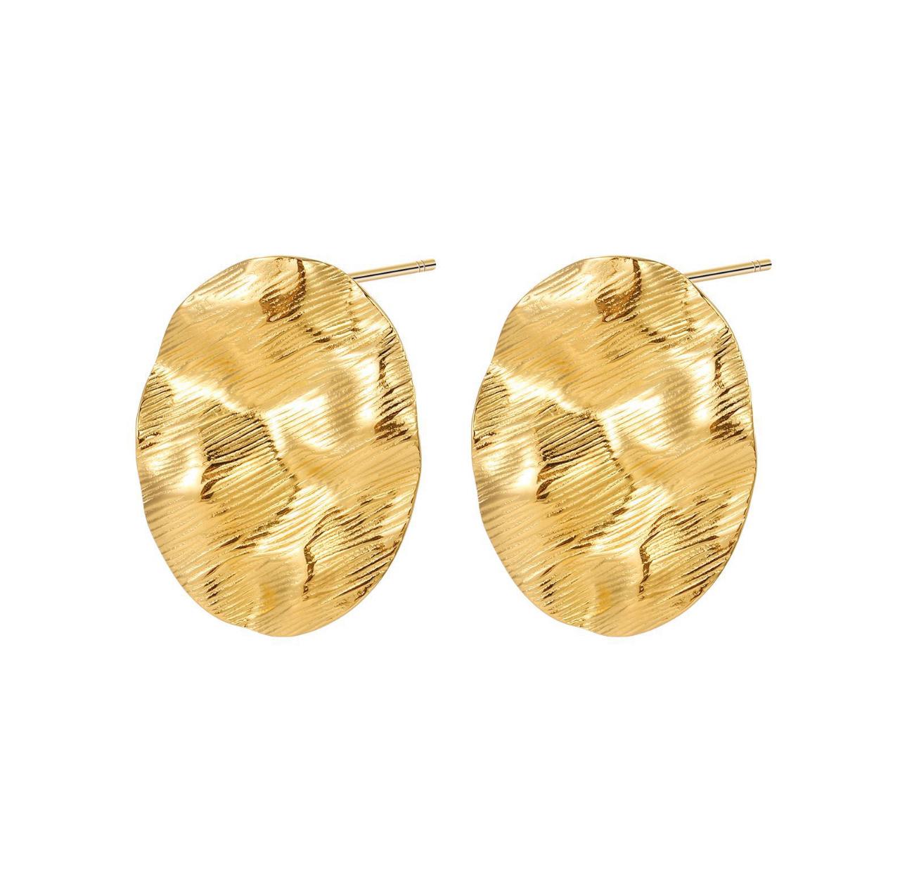 Orecchini Dischi Martellati