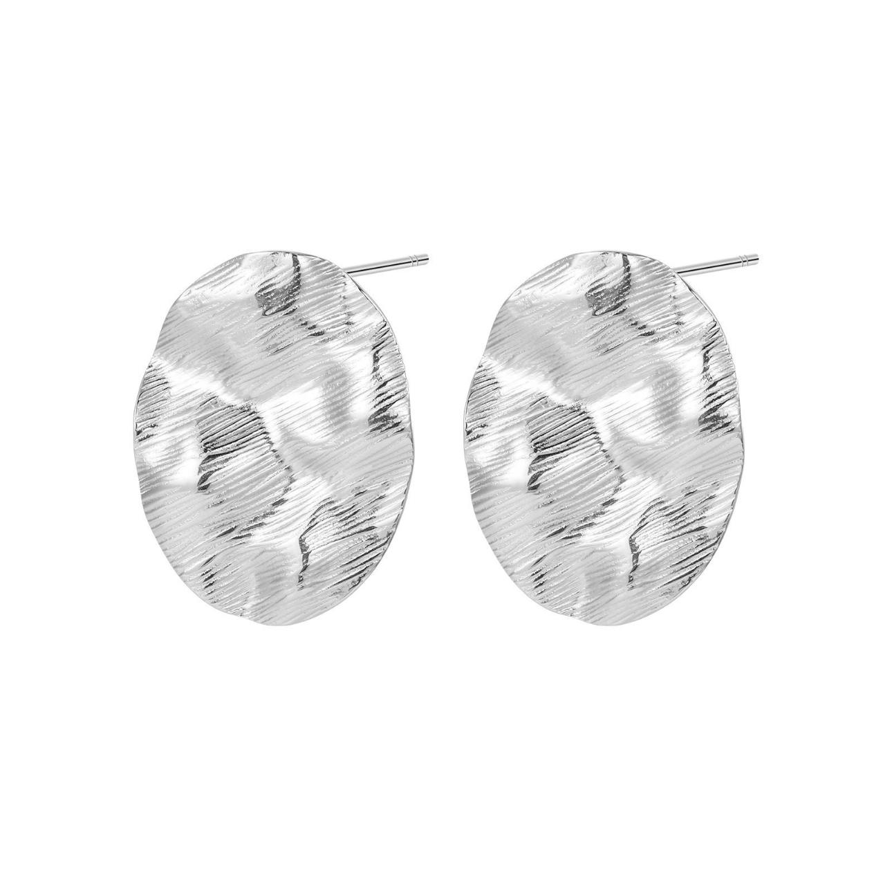 Orecchini Dischi Martellati - immagine 2