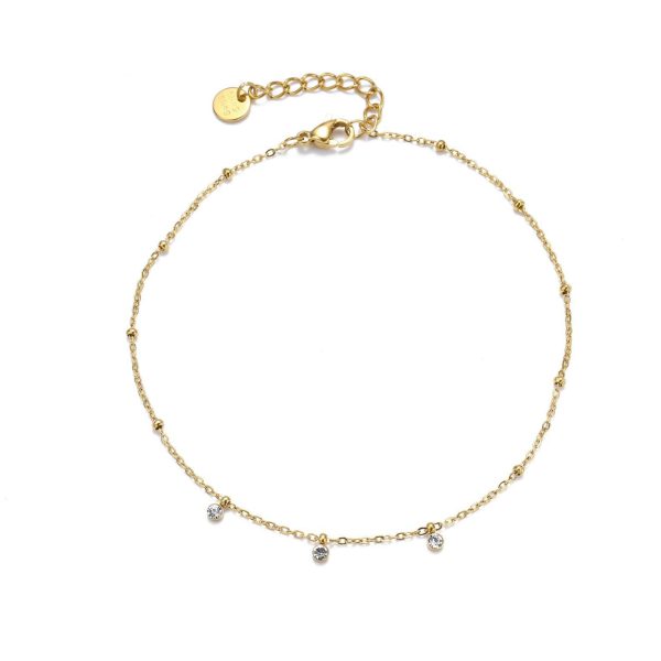 Cavigliera con zirconi