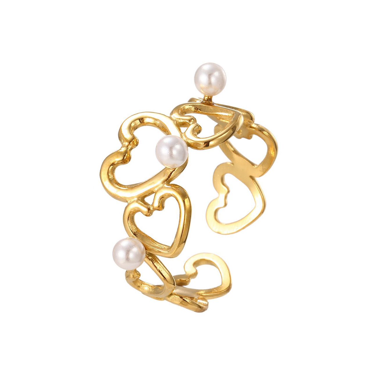 Anello amore di perla