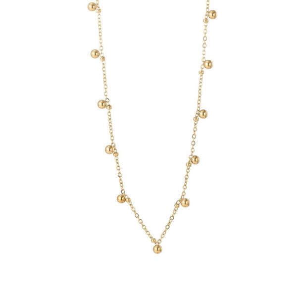 Collana catena con sferette